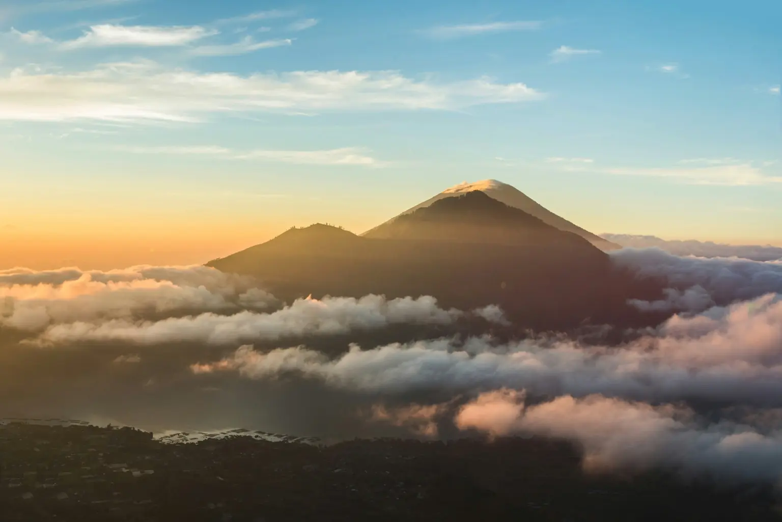 Sunrise over Mount Batur, Bali