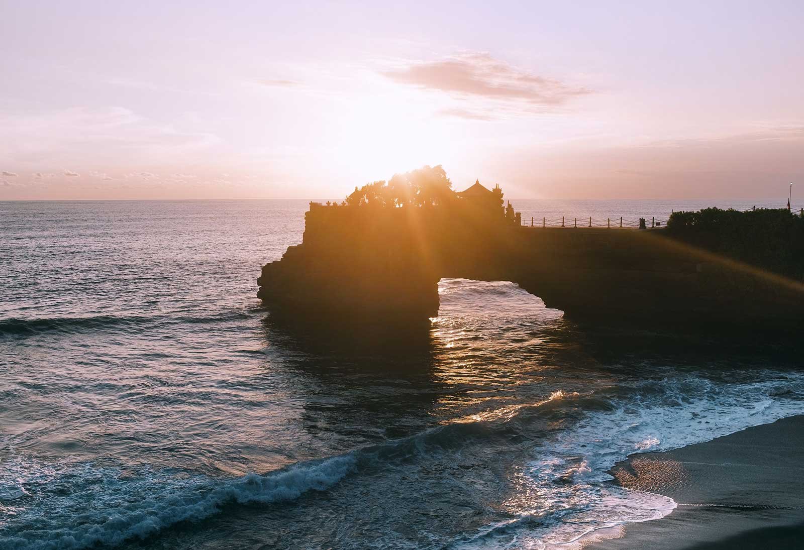 Sunset at Tanah Lot temple, Bali